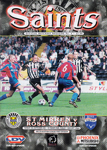 St. Mirren v Ross County 2001