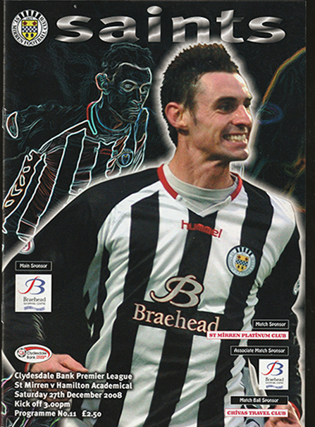 St. Mirren v Hamilton Accies 2008