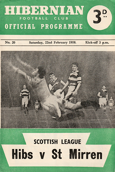 Hibs v St. Mirren 1958