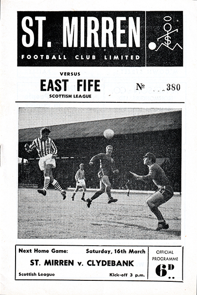 St. Mirren v East Fife 1968