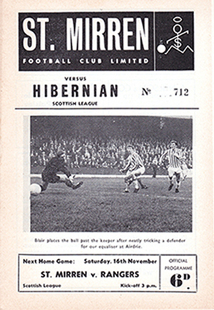 St. Mirren v Hibs 1968