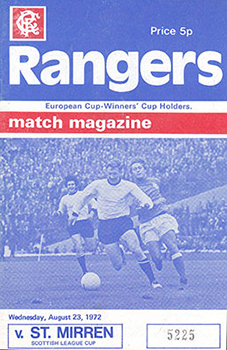 Rangers v St. Mirren 1972