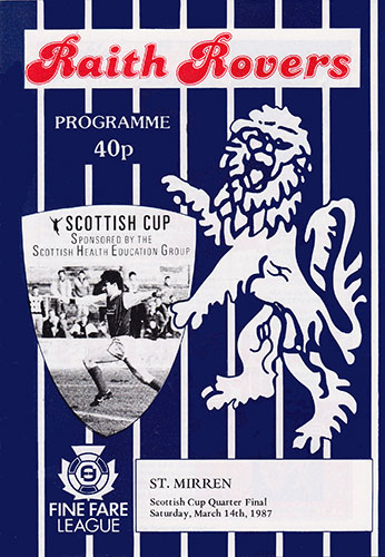 Raith Rovers v St. Mirren 1987