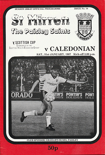 St.Mirren v Caledonian 1987