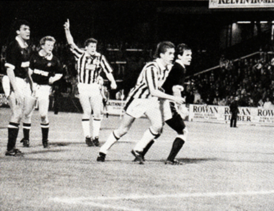 Keith Walker aclaims his winning goal