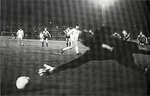 Gardner Speirs puts Saints ahead from the penalty spot