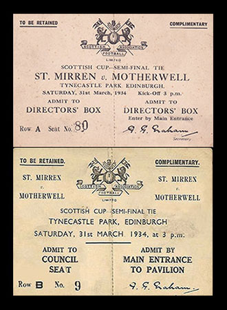 St. Mirren v Motherwell 1934