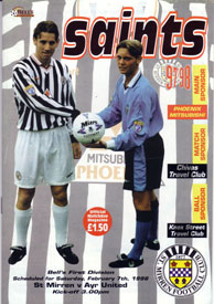 St. Mirren programme 1997 - 1998